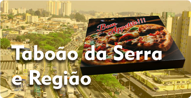 Caixa de Pizza Quadrada em Taboão da Serra