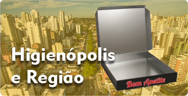 Caixa de Pizza Laminada em Higienópolis