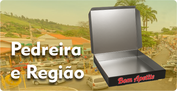 Caixa de Pizza Laminada em Pedreira