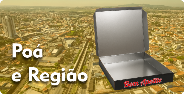 Caixa de Pizza Laminada em Poá