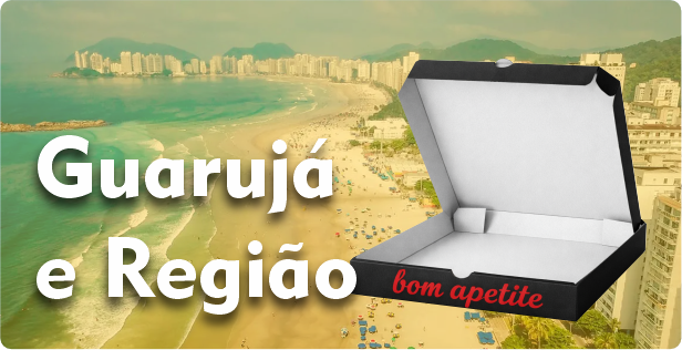 Caixa de Pizza Americana em Guarujá