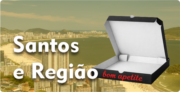 Caixa de Pizza Americana em Santos