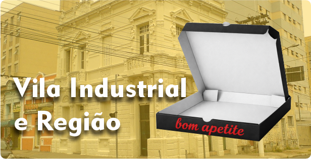 Caixa de Pizza Americana em Vila Industrial