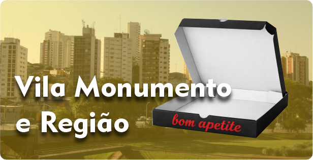 Caixa de Pizza Americana em Vila Monumento